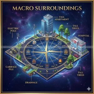 macro surrounding exterior vastu