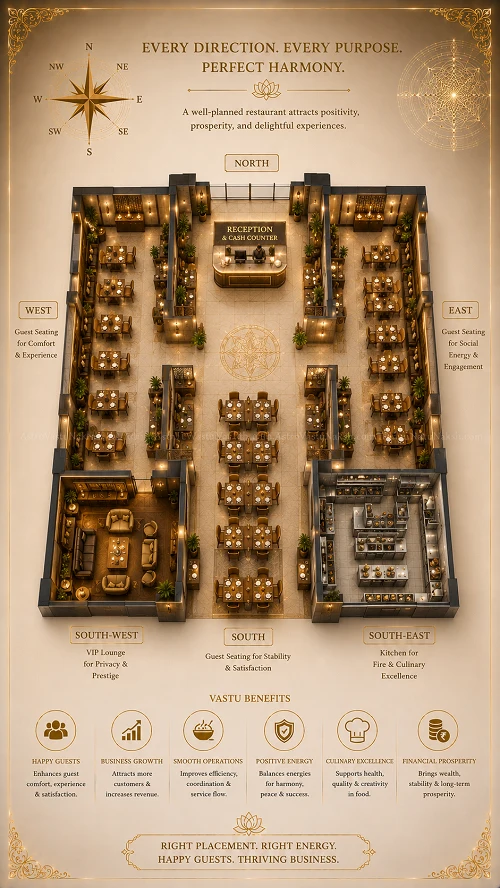 Vastu for guest seating & VIP lounge