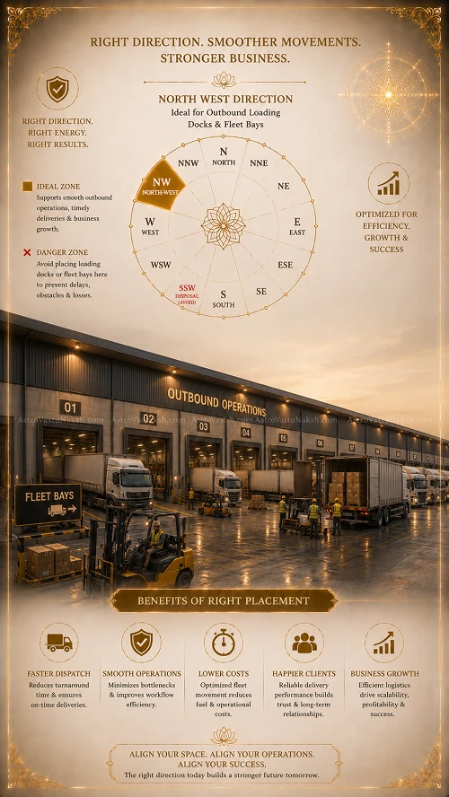 Vastu for loading zone in factory and industry