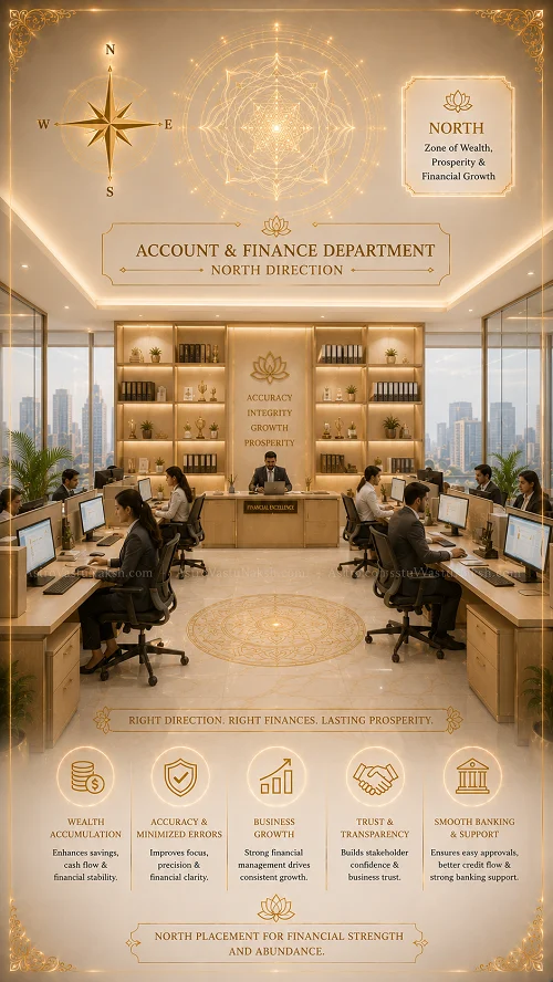account & finance department Vastu in N