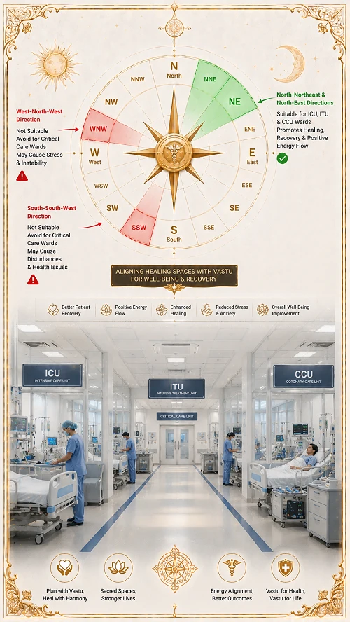 vastu for emergency unit in hospital in kolkata india