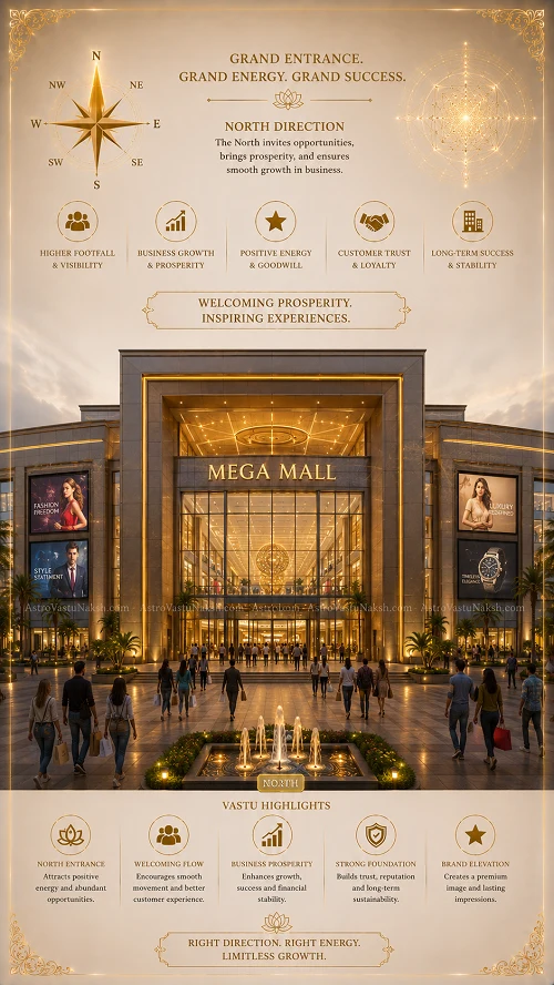 vastu for mall entry in N