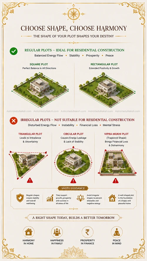 vastu for residential plot shape